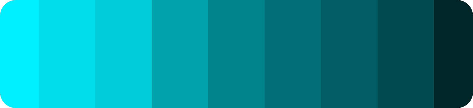 Monochromatic color palette example