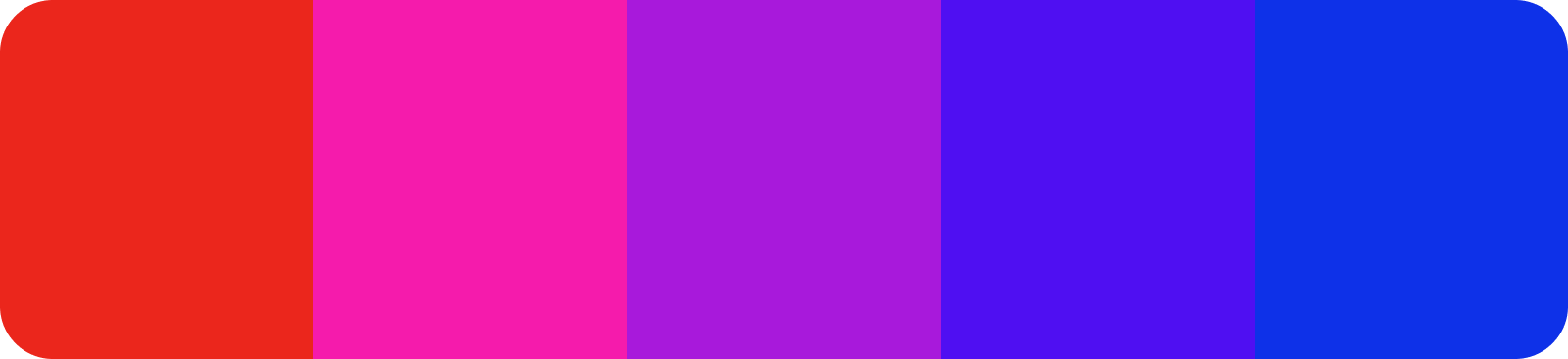 Analogous color palette example