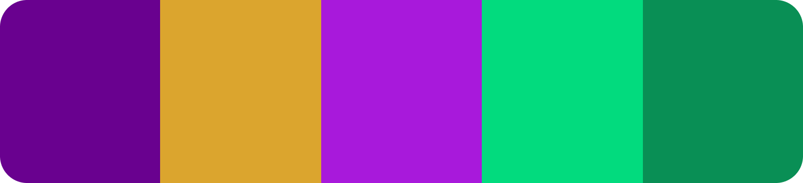 Triadic color palette example