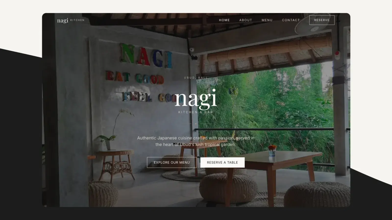 Nagi Kitchen project screenshot